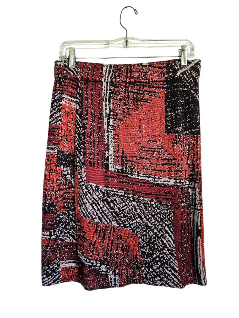 NIC+ZOE Abstract Geometric Knit Skirt Size Small